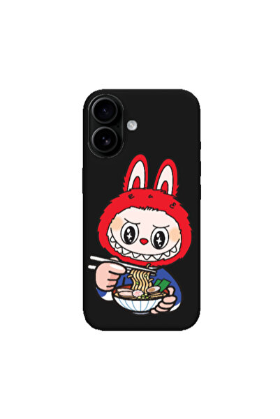 Other Apple Iphone 16 plus Labubu 1 Black Colored Silicone TPU Θήκη