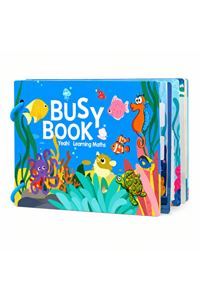 VALAE Educational sticker book, VALA® Busy Book, Marine Animals Model, 10 pages
