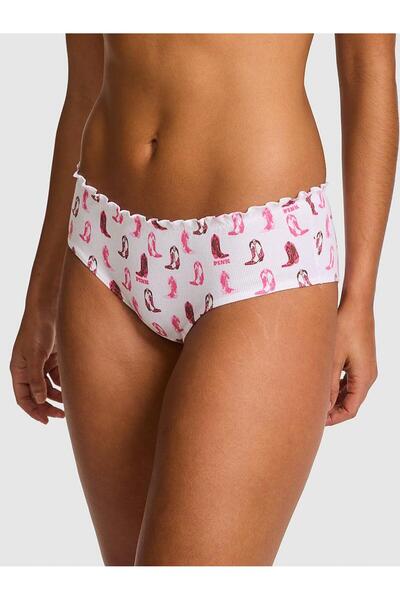 PINK Pamuklu Arkadan Bağlamalı Cheeky Külot