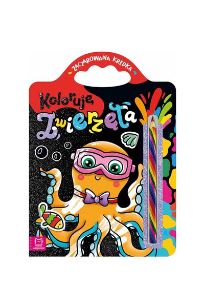 AKSJOMAT Carte de colorat Colorez animale, cu creion magic, cu maner, multico...