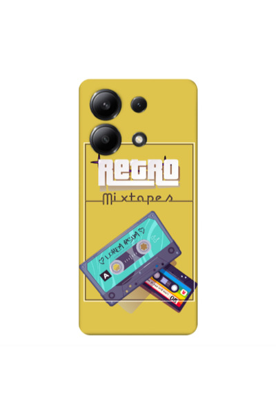 Other Xiaomi Redmi Note 13 4G Mixtapes Yellow Colored Silicone TPU Θήκη
