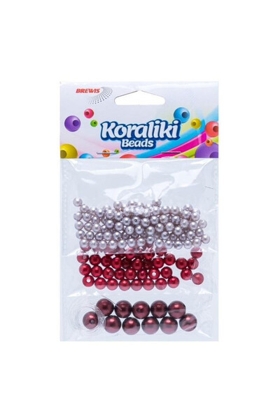 BREWIS Margele de insirat rosii 36g - Brewis, set creativ