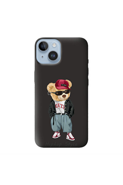 Other Apple iPhone 14 Plus Hip hop style Black Colored Silicone TPU Θήκη
