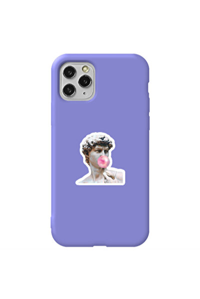 Other Apple iPhone 11 Pro Bubble Purple Colored Silicone TPU Θήκη