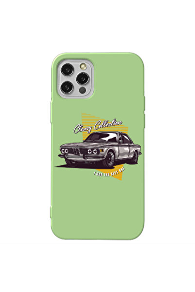 Other Apple iPhone 12 Pro Classy Collection Light Green Colored Silicone TPU ...