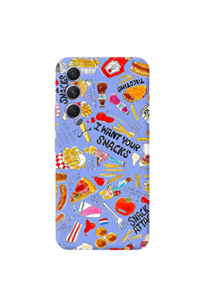 Other Samsung A54 Snack attack Light Purple Colored Silicone TPU Θήκη