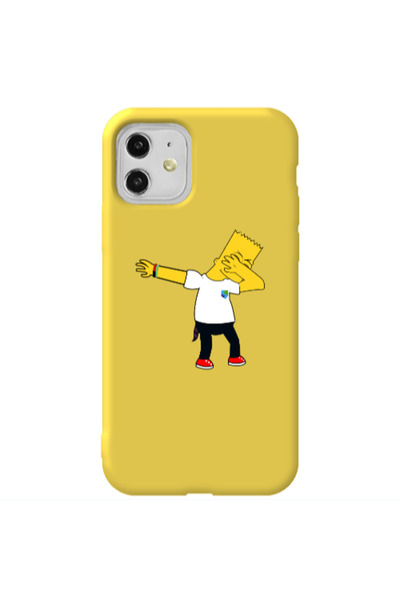 Other Apple iPhone 11 Simpsons2 Yellow Colored Silicone TPU Θήκη
