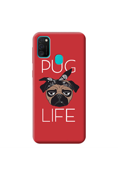 Other Samsung M21 Pug Life Red Colored Silicone TPU Θήκη