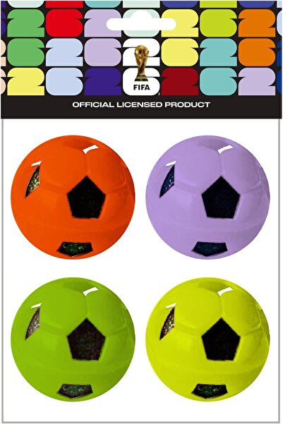 All For Paws FIFA WC26 Cat Bell Kick Ball, 4-Pack | Official World Cup 2026 C...