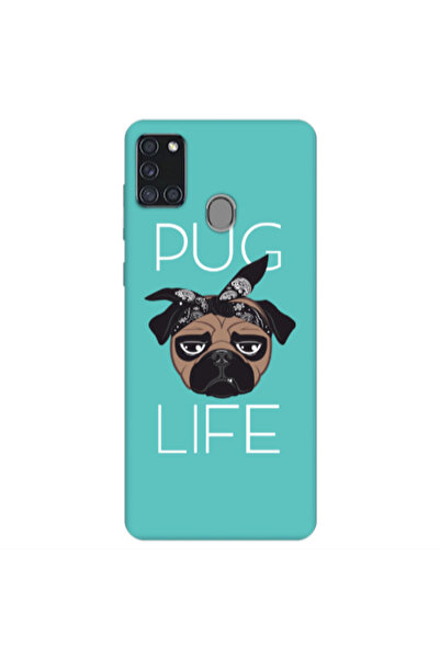 Other Samsung A21S Pug Life Turquoise Colored Silicone TPU Θήκη