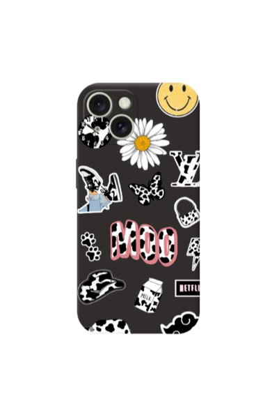 Other Apple iPhone 15 Find Yourself 6 Black Colored Silicone TPU Θήκη