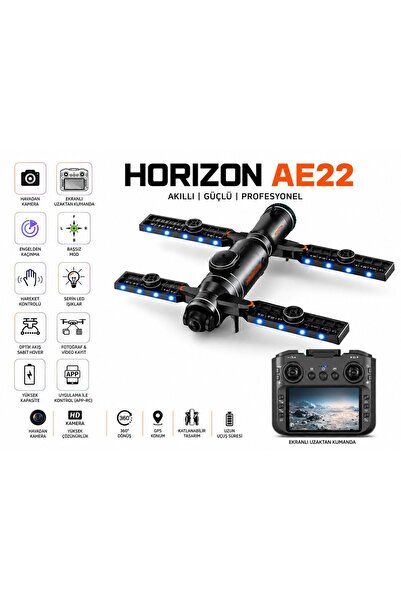ATLT ATLANTİS HORIZON AE22 DRON GPS DESTEKLİ KATLANABİLİR HD KAMERALI SU PÜSK...