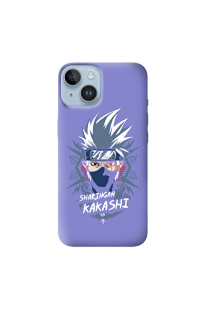 Other Apple iPhone 14 Anime Mangoo Purple Colored Silicone TPU Θήκη