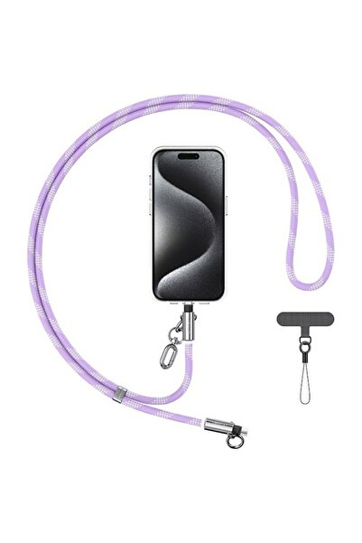 Usams SJ746 Cablu de încărcare USB-C la Lightning 30W 1.2m Mov cu șnur