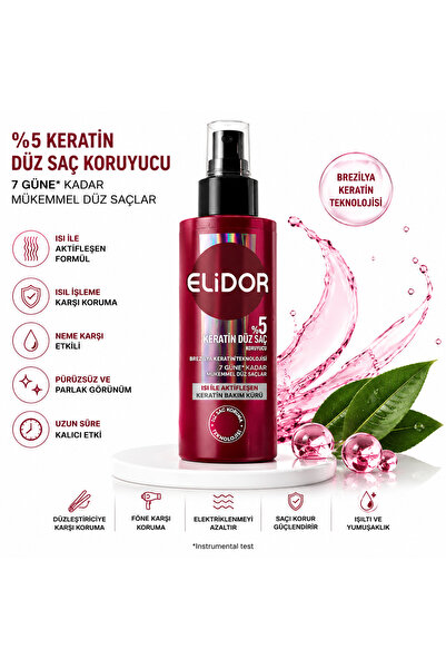 Genel Markalar Keratin Düz Saç Koruyucu Sprey | Isı ile Aktifleşen Formül | F...
