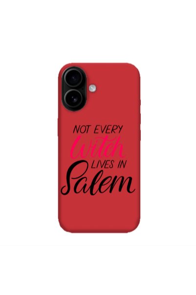Other Apple Iphone 16 plus Not every witch lives in salem Red Colored Silicon...