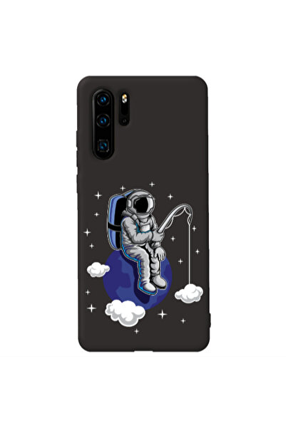 Other Huawei P30 Pro Fishing space Black Colored Silicone TPU Θήκη