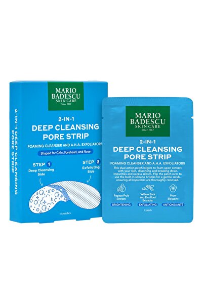 mario badescu 2-in-1 Deep Cleansing Pore Strip - 2-in-1 Pore Cleansing Tape 6...