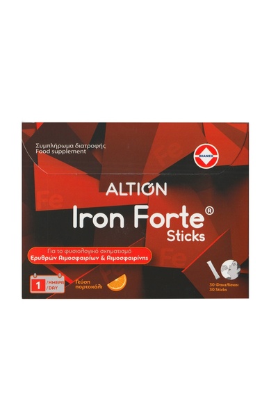 Altion | Iron Forte Sticks Συμπλήρωμα Διατροφής Σιδήρου &amp; Βιταμίνης C | 3...
