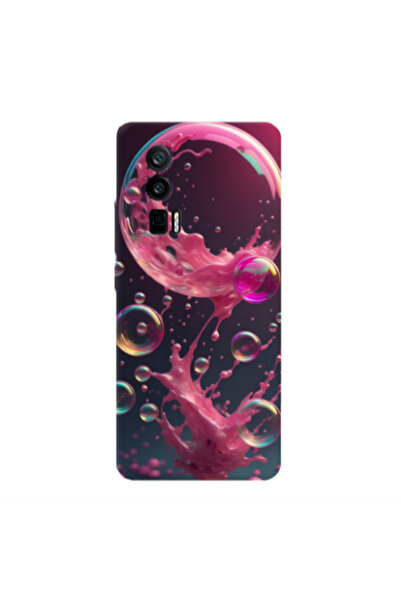Other Xiaomi Poco F5 Pro Pink balloon Transparent Silicone TPU Θήκη
