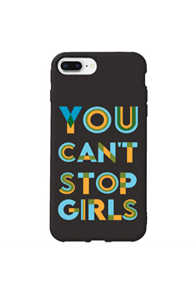 Other Apple iPhone 7 Plus You Cant Stop Girls Black Colored Silicone TPU Θήκη