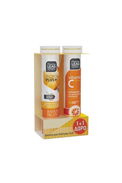 PharmaLEAD | Propolis Plus+ Immune Protect 20 Aναβράζοντα δισκία και δώρο Βιτ...