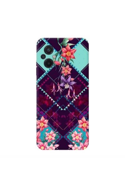 Other Xiaomi Poco M5 Checkered flowers Transparent Silicone TPU Θήκη