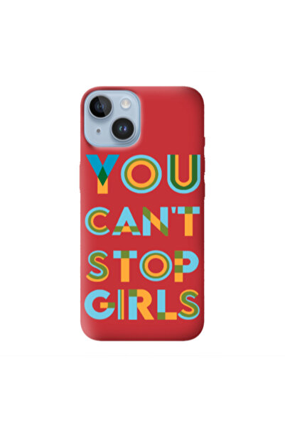 Other Apple iPhone 14 Plus You Cant Stop Girls Red Colored Silicone TPU Θήκη