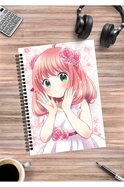 mertfigur Spy X Family Anya Yor Loid Forger Anime Spiral Notebook A5 (50 Sheets)