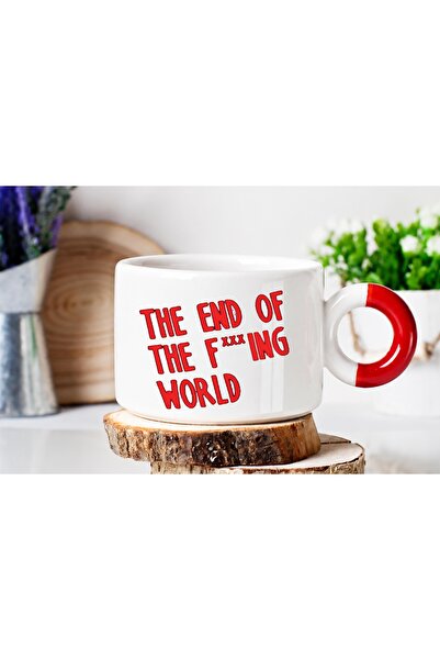 ART HEDİYE The End of the Fucking World Luxury Nes Cafe Cup with Red Handles ...