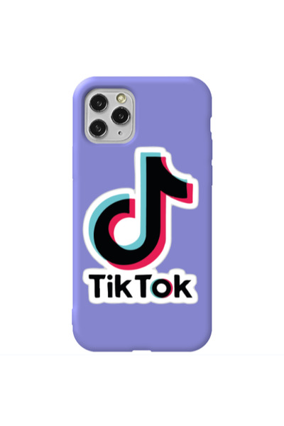 Other Apple iPhone 11 Pro Tik Tok Purple Colored Silicone TPU Θήκη