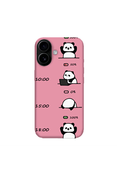 Other Apple Iphone 16 plus My situation at work Pink Colored Silicone TPU Θήκη