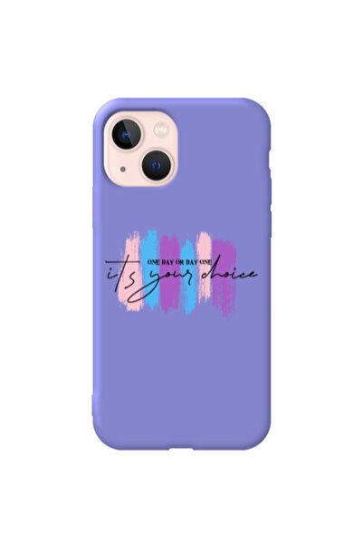 Other Apple iPhone 13 One Day Or Day One Purple Colored Silicone TPU Θήκη