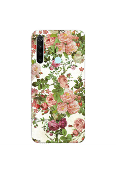 Other Xiaomi Redmi Note 8 Pink roses 2 Transparent Silicone TPU Θήκη