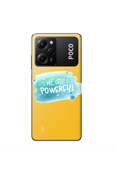 Other Xiaomi Poco X5 Pro We are Powerful Transparent Silicone TPU Θήκη