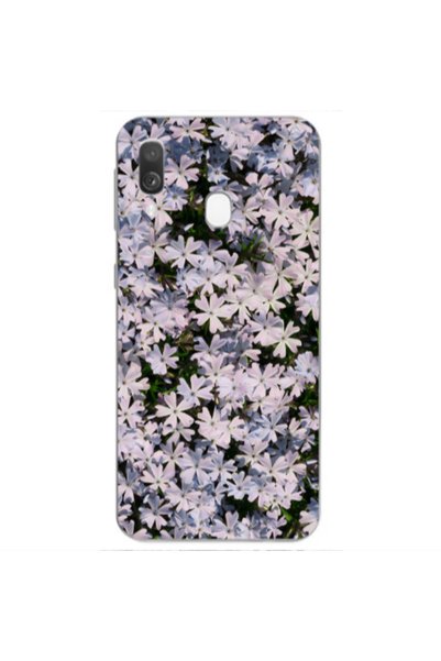 Other Samsung A40 Flowers white Transparent Silicone TPU Θήκη