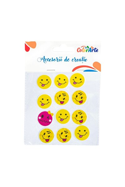 MC Micostore Decorative shapes - self-adhesive gummed paper - Emoji, , 3.6x3....