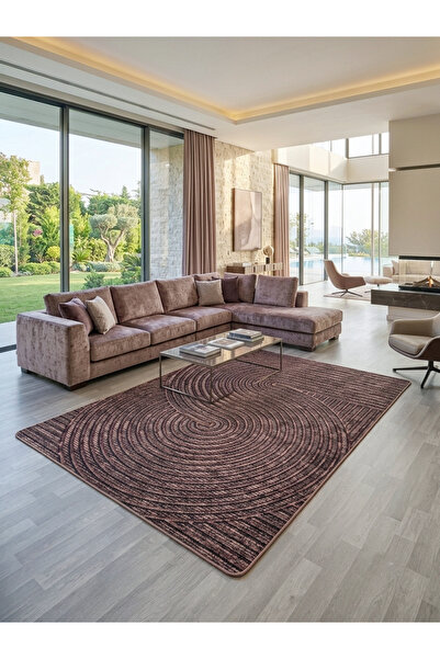 Brillant Geometrik Desen Lateks Taban Salon Halısı