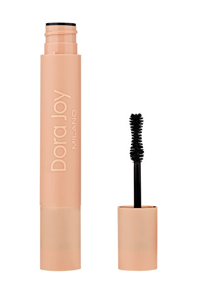 Dora Joy 2 in 1 Çift Taraflı Maskara & Eyeliner Black 01 Yoğun Siyah Hızlı Kuruyan Kalıcı Panthenol E Vitamini ve Pirinç Özü İçerikli