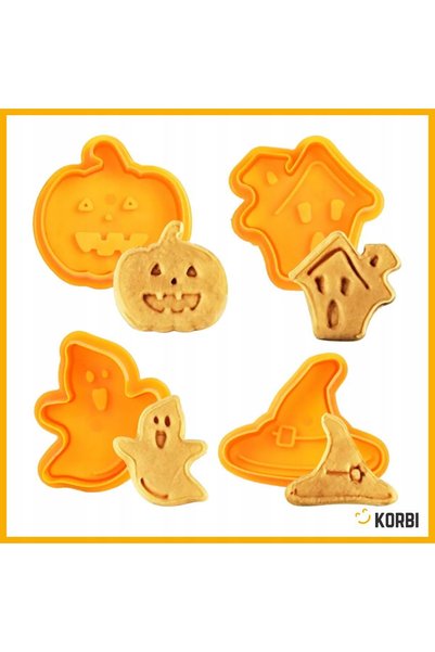 Korbi Set de decupatoare de Halloween, 4 piese