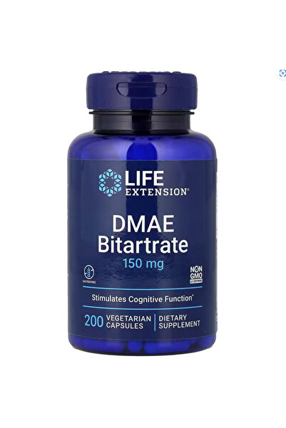 Life Extension Supplements, DMAE Bitartrate, Supports neurotransmitter Produc...