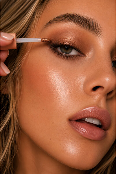 Dora Joy Likit Göz Far Sultry Brown 02 / 14 Saate Kadar Kalıcı Hızlı Kuruyan Islak Görünüm ve İpeksi Bitiş Gliserin İçerikli Mousse Yapı / My Joy Liquid Eyeshadow