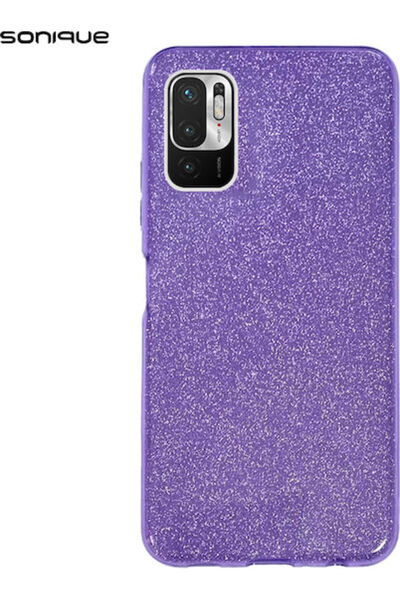 Other Sonique Γυαλιστερή Πίσω Θήκη Σιλικόνης Μωβ (Redmi Note 10 5G / Poco M3 ...