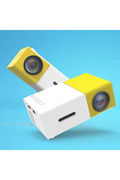 Yallabena جهاز عرض LED منزلي صغير، يدعم عكس الشاشة بدقة عالية، يدعم دقة 1080 ...