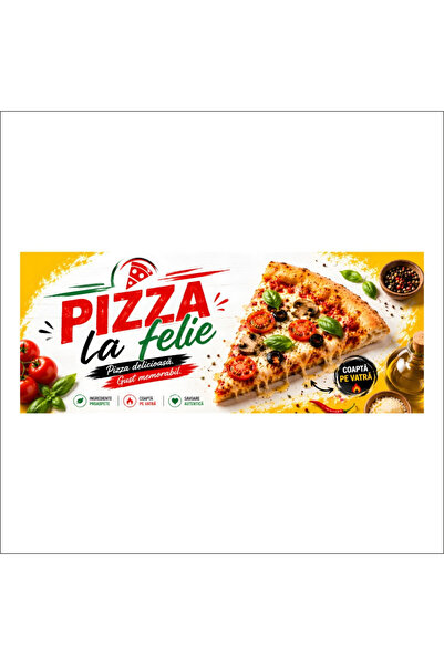 media Πανό MEDIA, μοντέλο  "Pizzerie " 7, 150 x 60 εκ., εξωτερικού χώρου