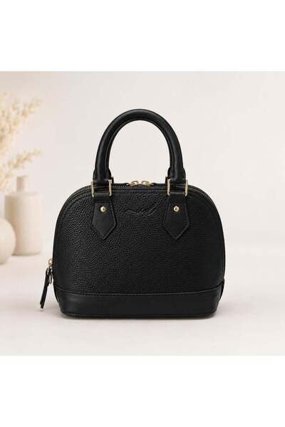 Uderra Leather Genuine Leather Black Bag – Skl00105-Black Floter Leather