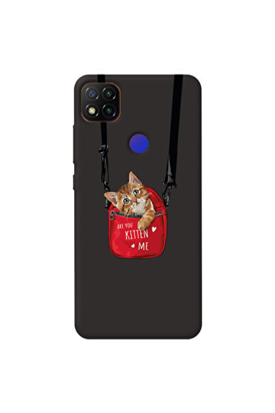 Other Xiaomi Redmi 9c Kitten Me Black Colored Silicone TPU Θήκη