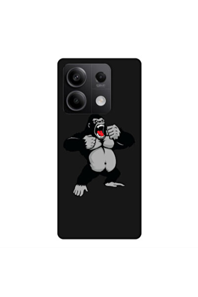 Other Xiaomi Redmi Note 13 5G Angry Gorilla2 Black Colored Silicone TPU Θήκη