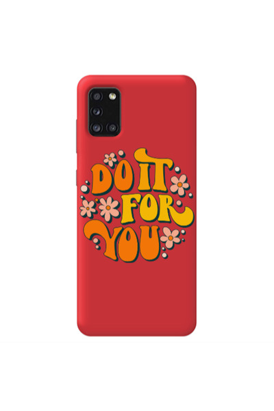 Other Samsung A41 Do it For You Red Colored Silicone TPU Θήκη