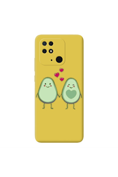 Other Xiaomi Redmi 10C Avocados Yellow Colored Silicone TPU Θήκη